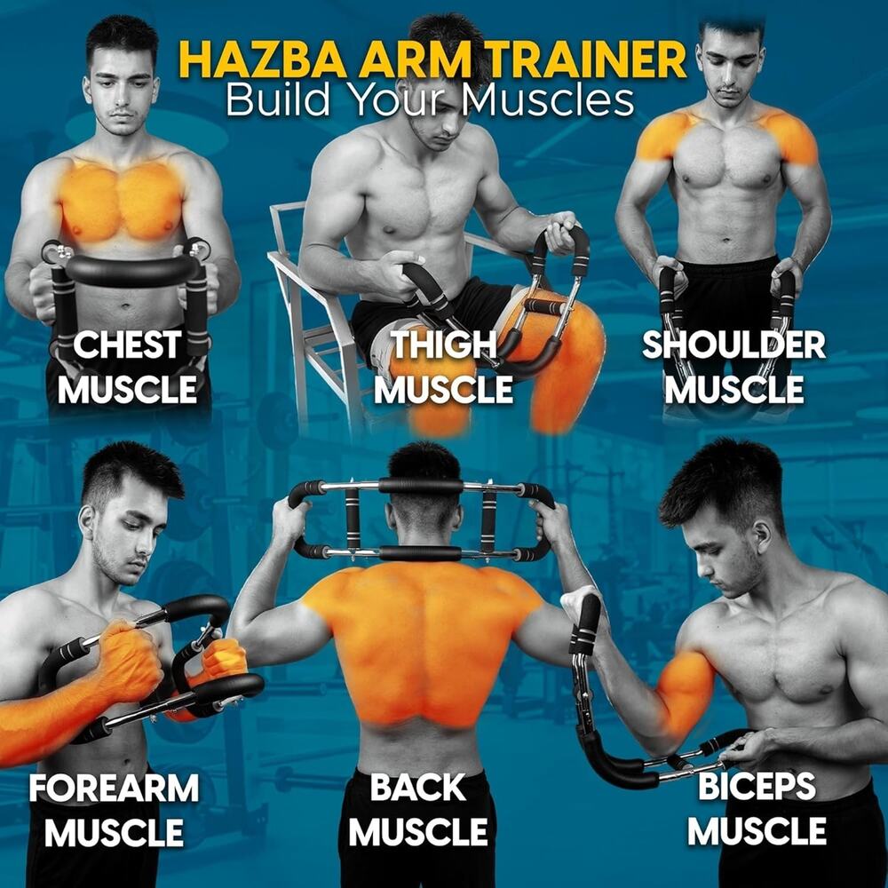 Twister Arm Trainer, Adjustable 3 Resistance Levels (20-60 lbs) Chest Workout Eq - Picture 2 of 4